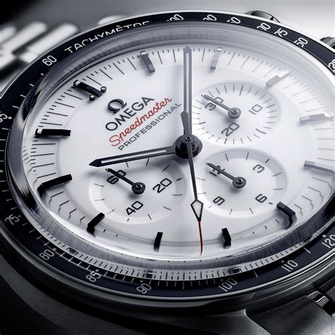 omega speedmaster white red|Omega Speedmaster white dial price.